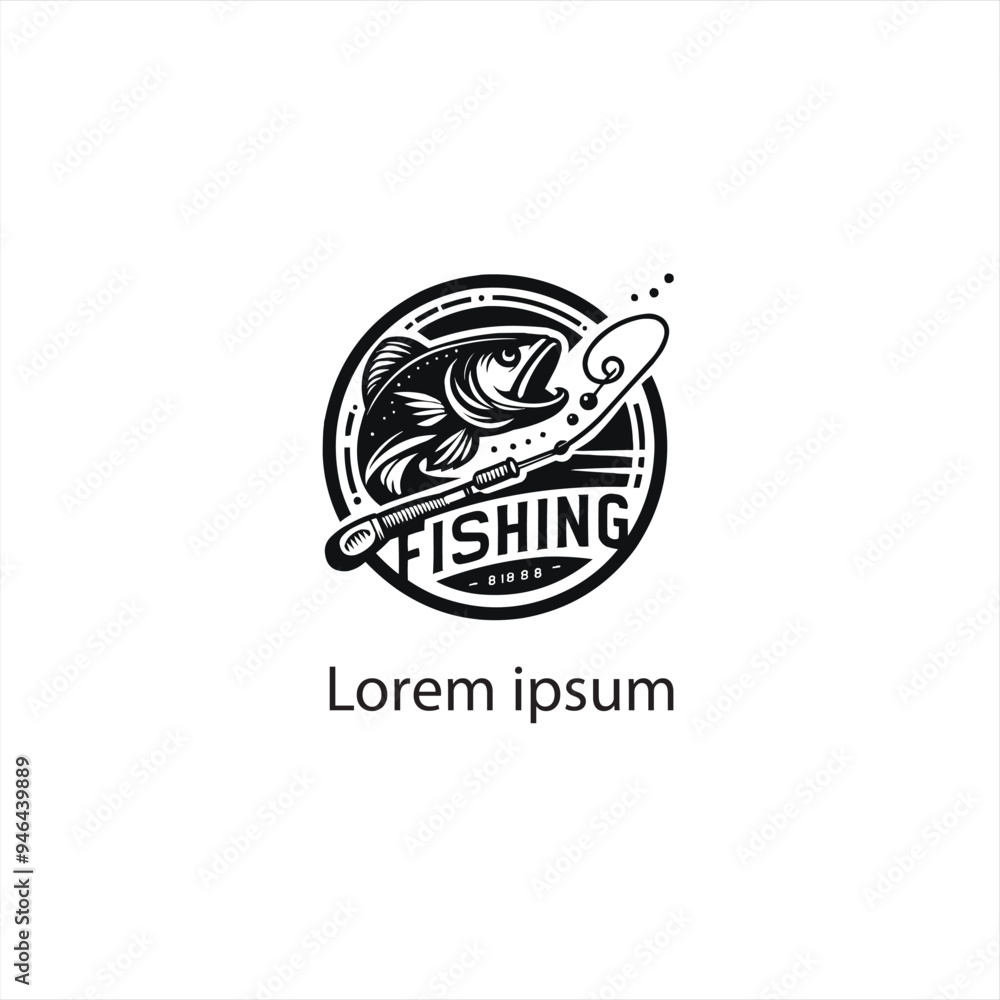 Obraz premium Fishing Logo Design