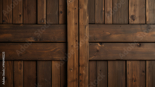 Fondo de tablón de madera de color marrón oscuro, papel tapiz. Antiguo fondo de madera con textura oscura grunge, la superficie de la antigua textura de madera marrón, vista superior de paneles.	
