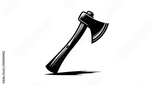 Axe silhouette vector illustration.