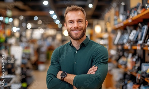 Businessman Owner of an Electronics and Gadget Store