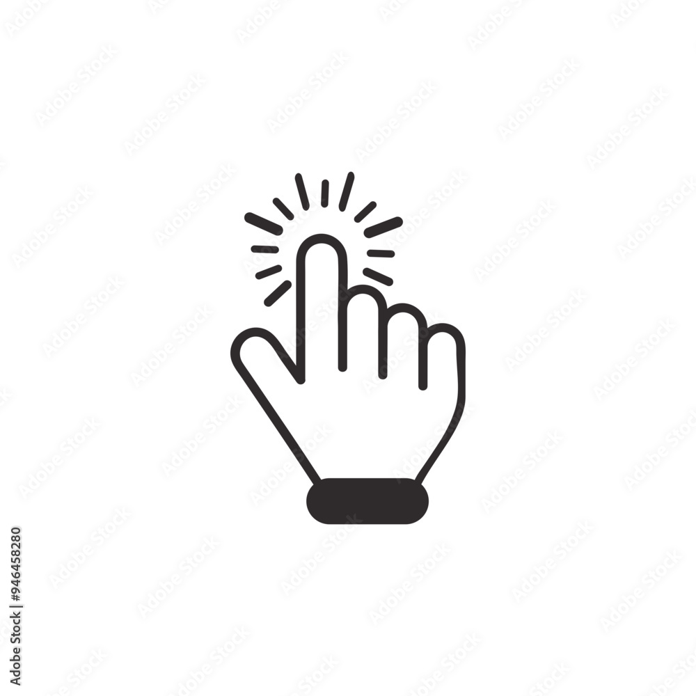 Collection icons Click mouse cursor. Vector illustration Collection icons Click mouse cursor. Vector illustration