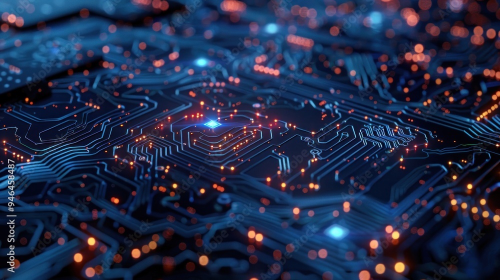 Abstract Circuitry, Electronic Technology Abstract Circuitry, Electronic Technology