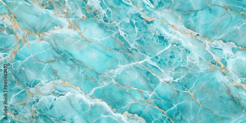 Obraz premium Luxurious cyan marble background with intricate shading and soft gradients, creating a sophisticated and calming visual effect