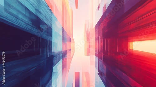 A vibrant abstract background featuring dynamic lines and glowing colors, creating a sense of motion and depth.