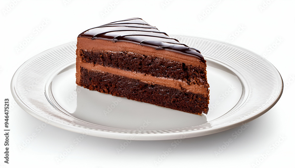 Decadent chocolate cake slice featuring a glossy glaze and crumbly topping, ideal for any occasion. Decadent chocolate cake slice featuring a glossy glaze and crumbly topping, ideal for any occasion.