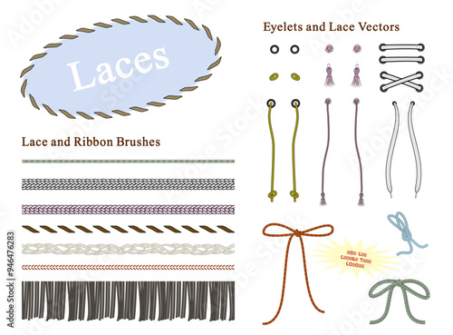 Fashion technical laces hardware