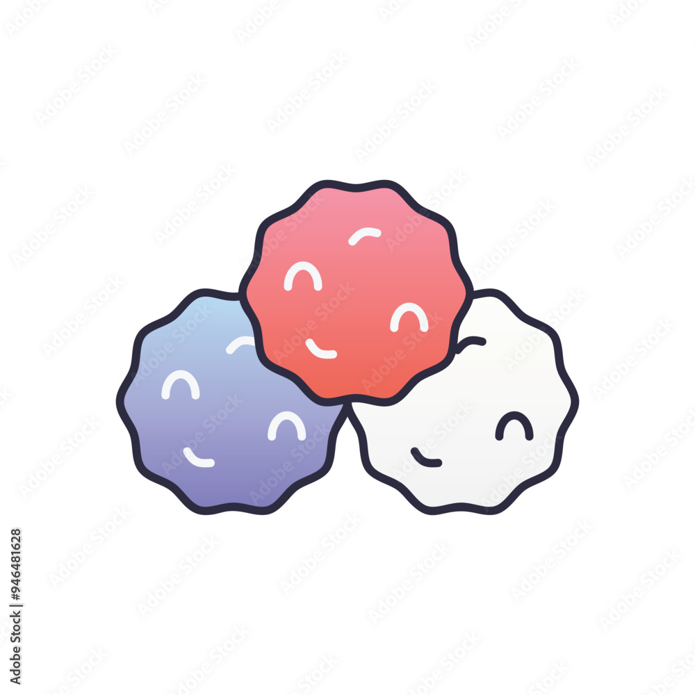 Snowball vector icon Snowball vector icon