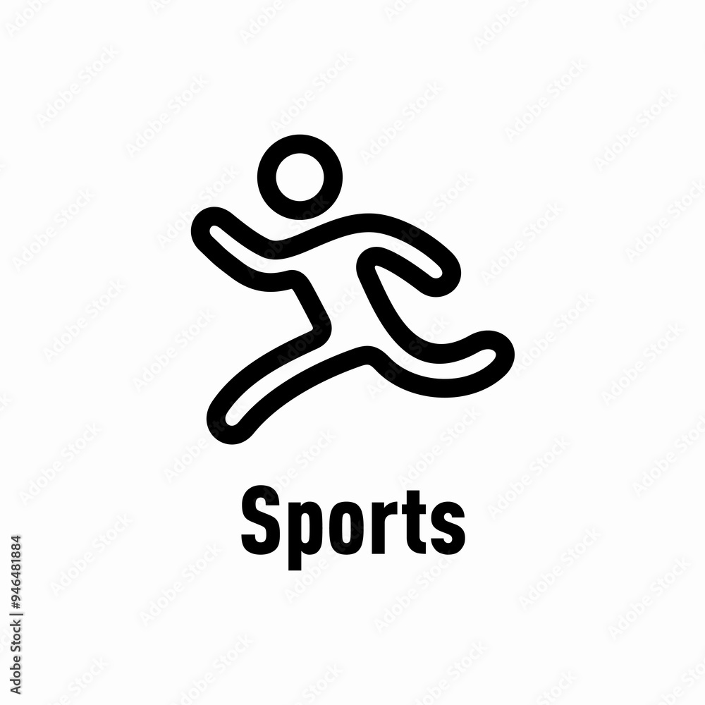 Sports property vector information sign Sports property vector information sign