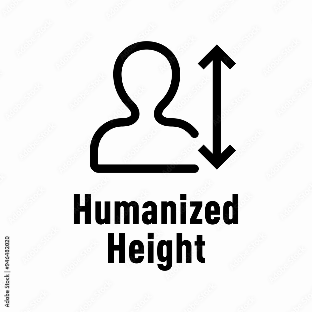 Humanized Height vector information sign Humanized Height vector information sign