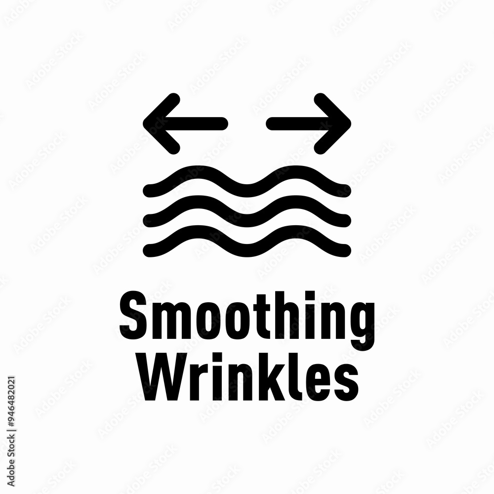 Smoothing Wrinkles vector information sign Smoothing Wrinkles vector information sign