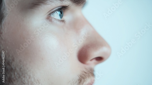 Profile of Man's Face Representing Foresight and Reflection