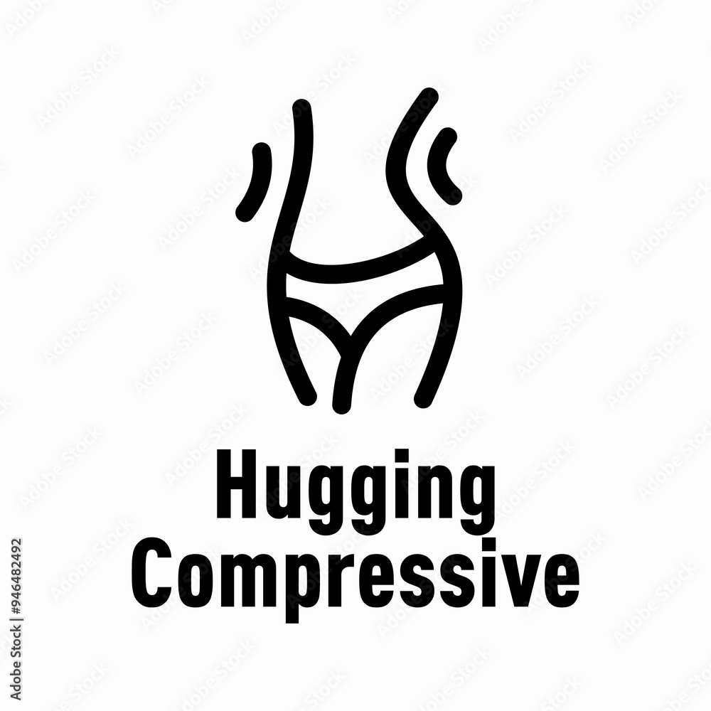 Hugging Compressive vector information sign Hugging Compressive vector information sign