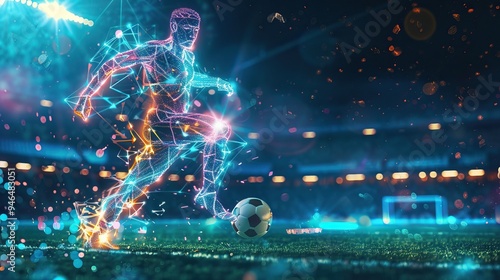 Futuristic Soccer Player