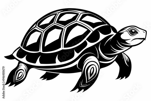 Turtle silhouette vector illustration