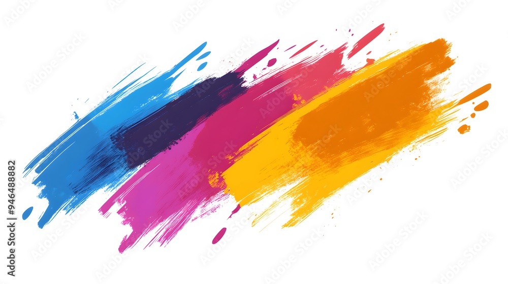 Colorful Paint Stroke on White Background, Abstract Image, Texture, Pattern, Wallpaper, Cover and Screen of Smartphone, PC, Laptop, 9:16 and 16:9 Format Colorful Paint Stroke on White Background, Abstract Image, Texture, Pattern, Wallpaper, Cover and Screen of Smartphone, PC, Laptop, 9:16 and 16:9 Format