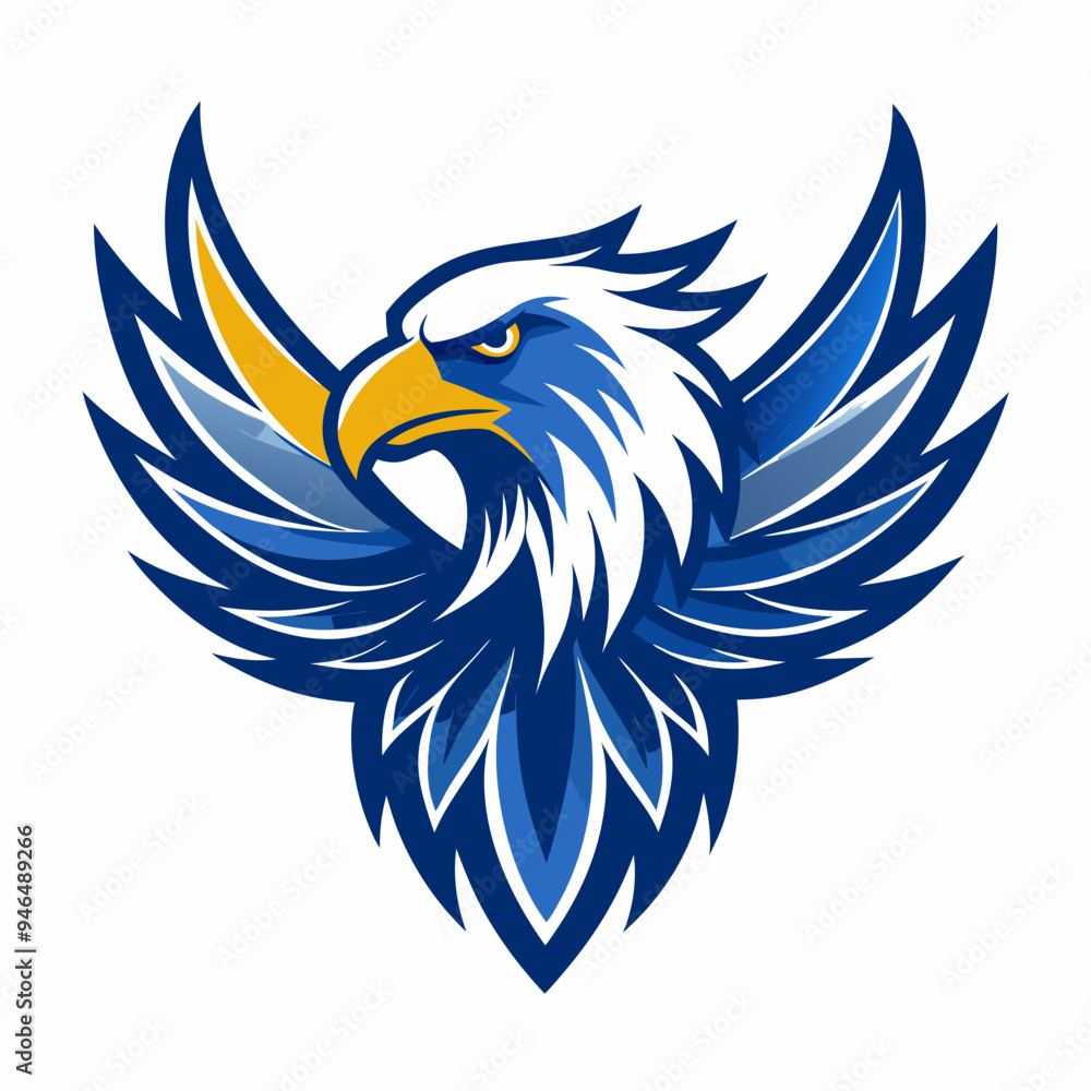 Obraz premium Eagle Logo Vector Art on White Background