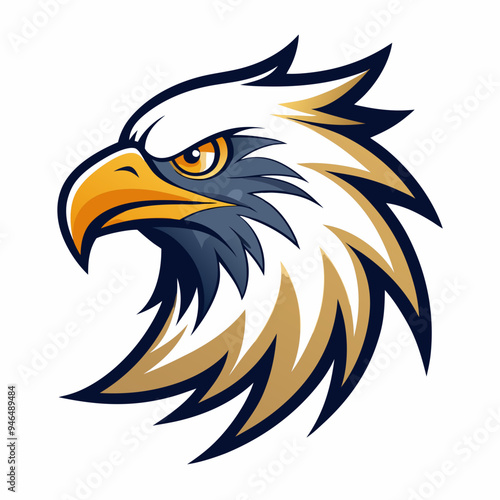 Eagle Logo Vector Art on White Background