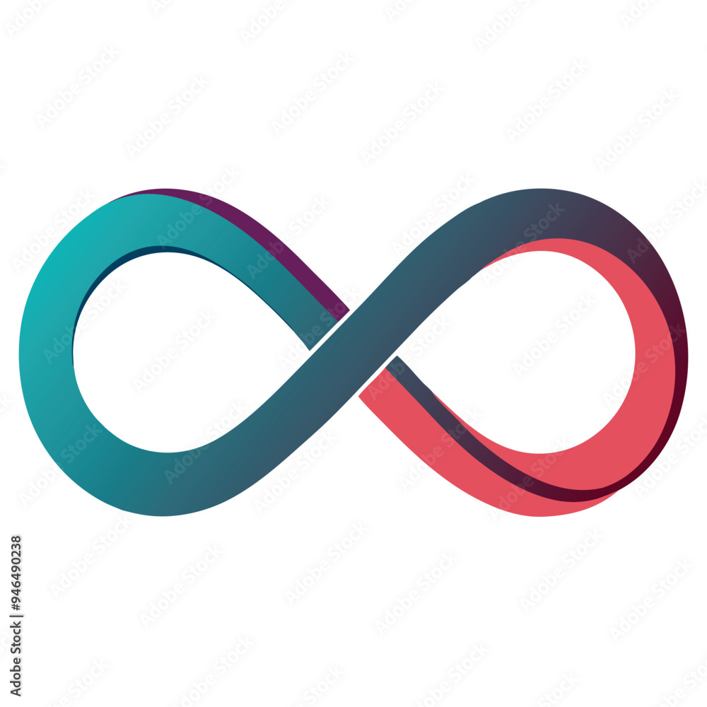 Infinity Vector logo illustration minimalistic icon Infinity Vector logo illustration minimalistic icon