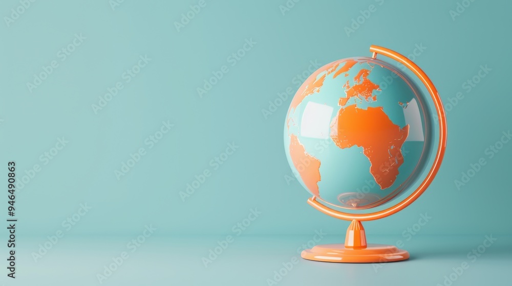 An orange globe isolated on a plain background, symbolizing global concepts such as travel, communication, and unity. The image provides ample copy space for customization. An orange globe isolated on a plain background, symbolizing global concepts such as travel, communication, and unity. The image provides ample copy space for customization.