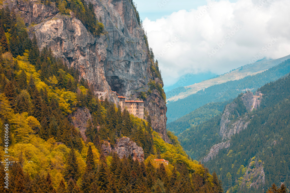 Sumela Monastery (Turkish: Sümela Manastırı) is a Greek Orthodox monastery, in the Maçka district of Trabzon Province in modern Turkey.