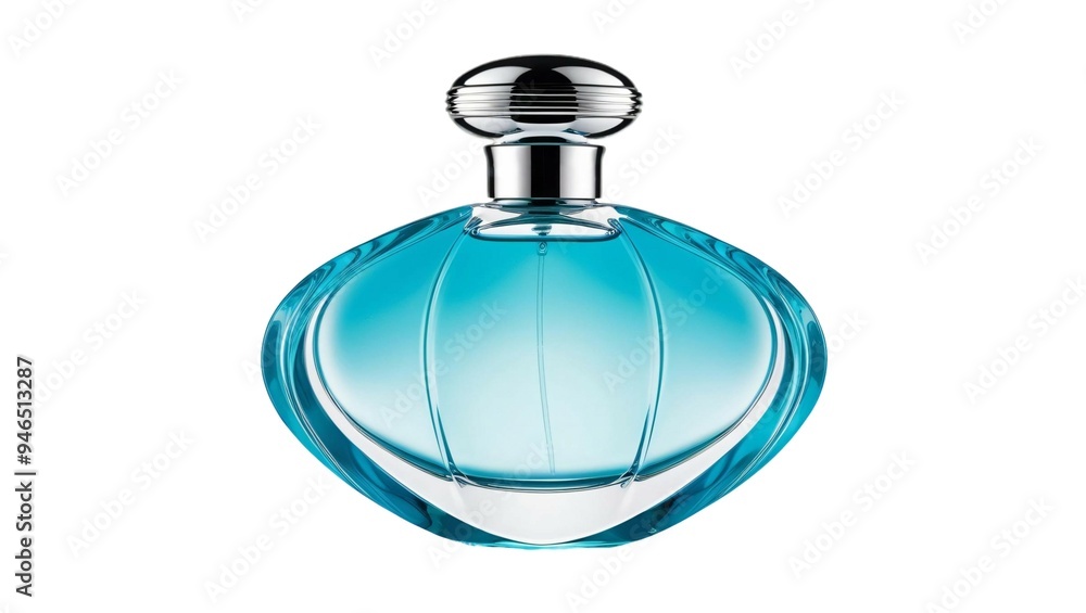 Obraz premium bottle of perfume or fragrance or cream or essence, isolated white background, for text