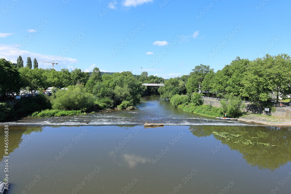 Blick auf den Fluss Lahn in Wetzlar Blick auf den Fluss Lahn in Wetzlar