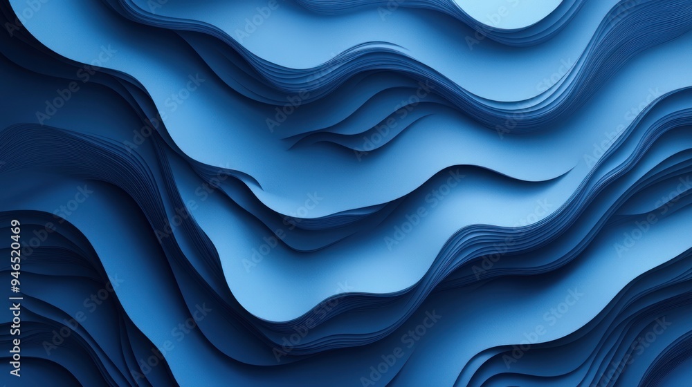 Abstract Blue Waves Abstract Blue Waves