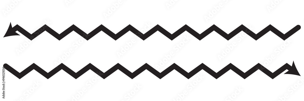 Long arrow vector icon. Black horizontal double arrow. Vector 10 Eps. Long arrow vector icon. Black horizontal double arrow. Vector 10 Eps.