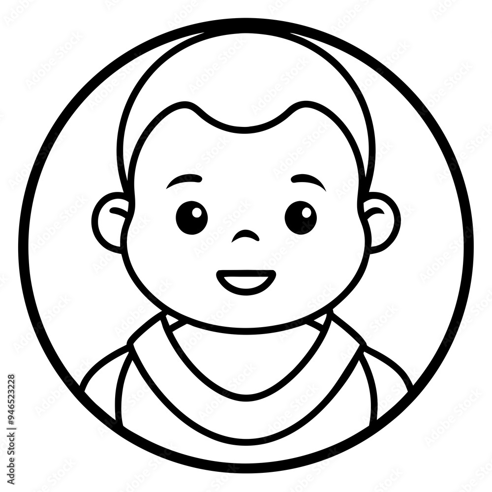 Vector Art Baby Logo Design Vector Art Baby Logo Design