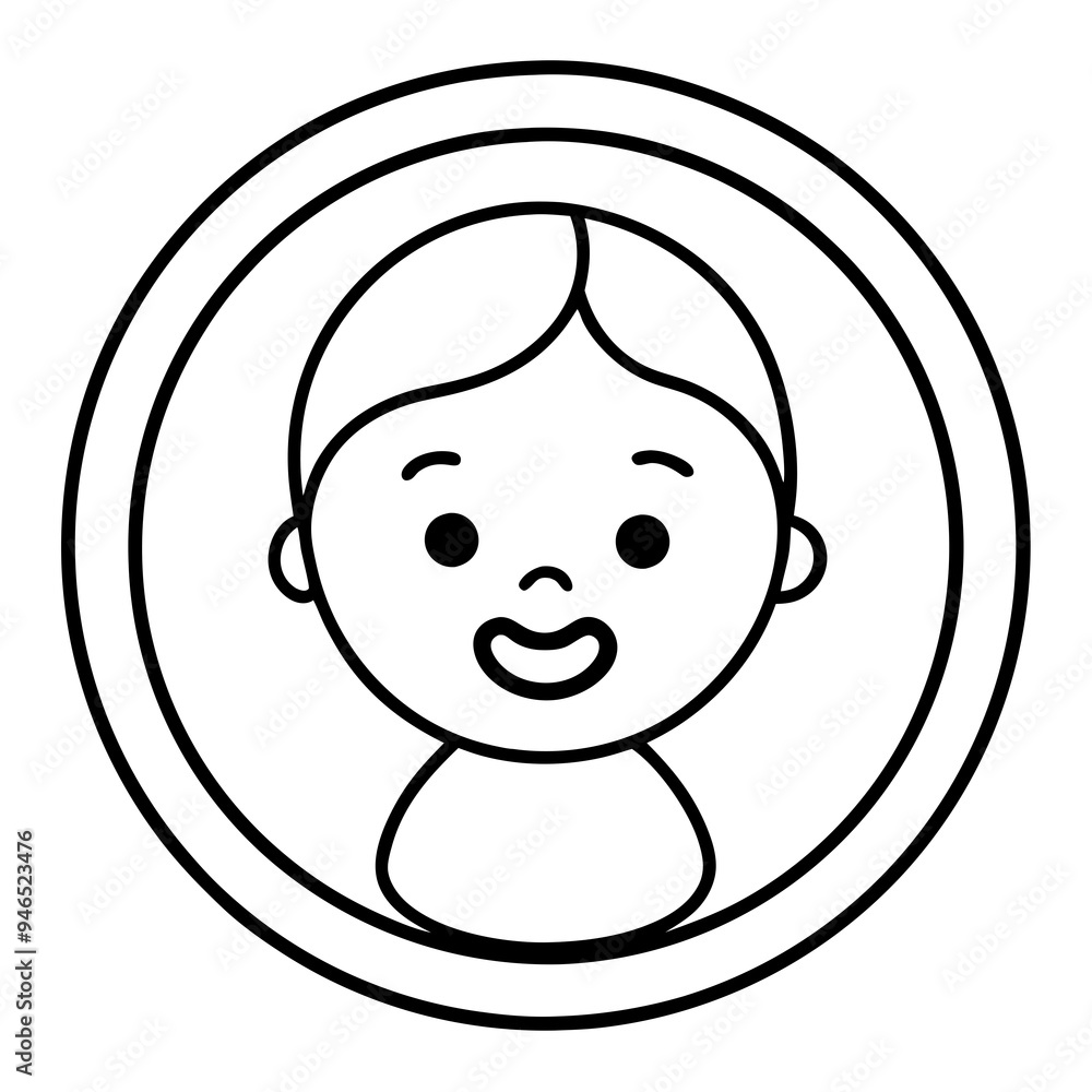 Vector Art Baby Logo Design Vector Art Baby Logo Design