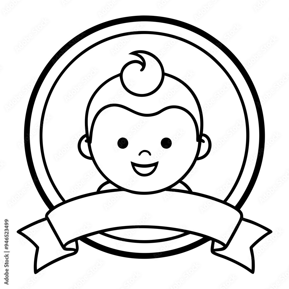 Vector Art Baby Logo Design