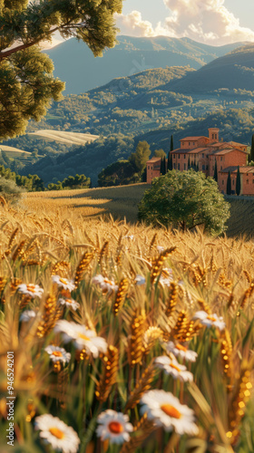 Wheat fields in Tuscany