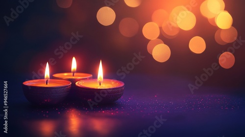 Enchanting Diwali Celebration with Traditional Earthen Lamps