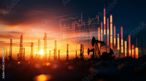 Spreadsheet with financial data analyzing the correlation between fuel prices and energy market investments