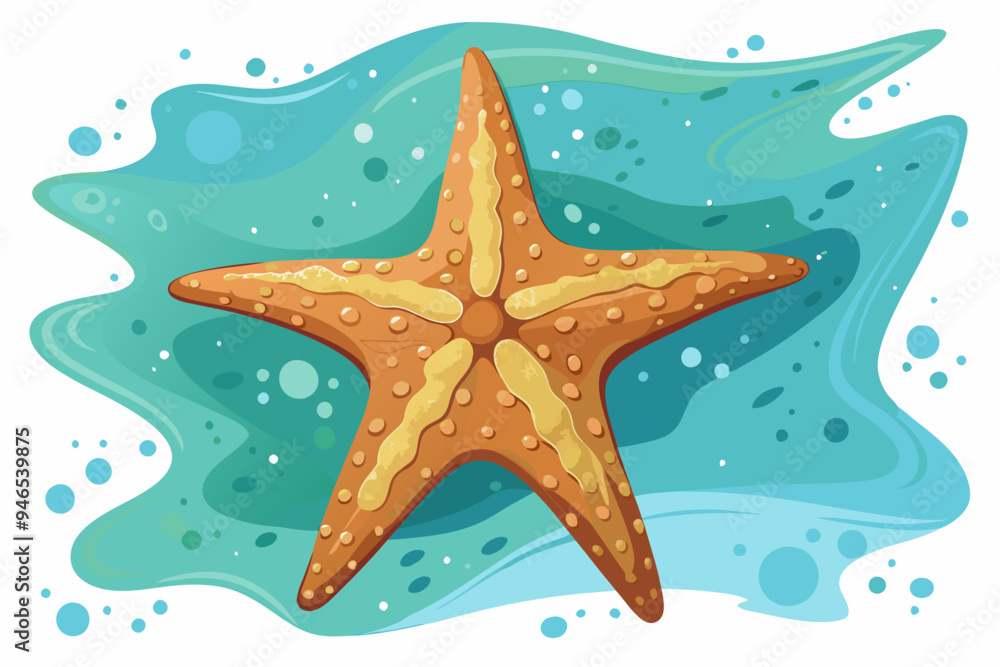 Starfish, sea, watercolor clipart illustration with isolated background.
Starfish, sea, watercolor clipart illustration with isolated background.