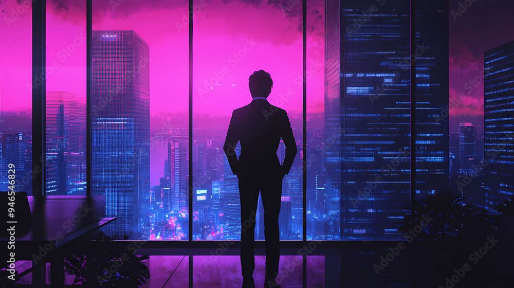 Successful Businessman in Modern Corporate World Successful Businessman in Modern Corporate World