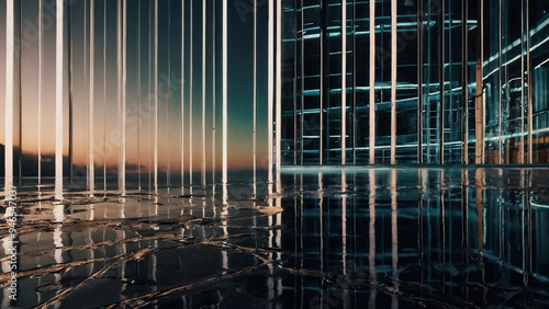 AI-Generated Abstract Digital Technology Image