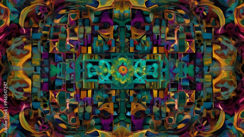 AI-Generated Abstract Art with Five Stunning Designs