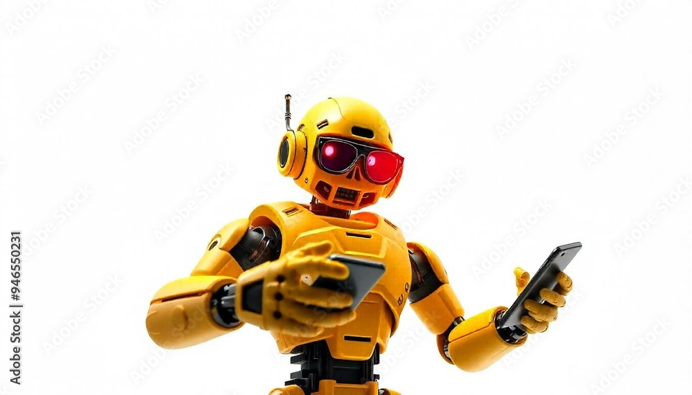 3d cyborg, holding a gadget, cyberpunk style.
3d cyborg, holding a gadget, cyberpunk style.