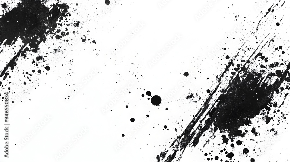 Naklejka premium Abstract Grunge Corners on Monochrome Background