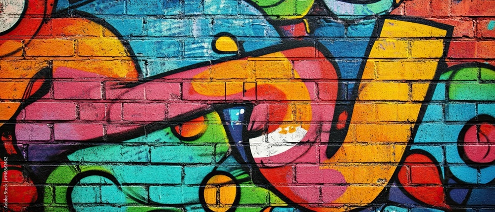 Vibrant graffiti textures with bold colors and layered effects, showcasing urban artistic expression and dynamic visual interest for a lively background Vibrant graffiti textures with bold colors and layered effects, showcasing urban artistic expression and dynamic visual interest for a lively background