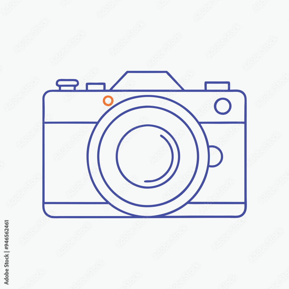 Minimalistic Camera Vector Icon png isolated on white background Minimalistic Camera Vector Icon png isolated on white background