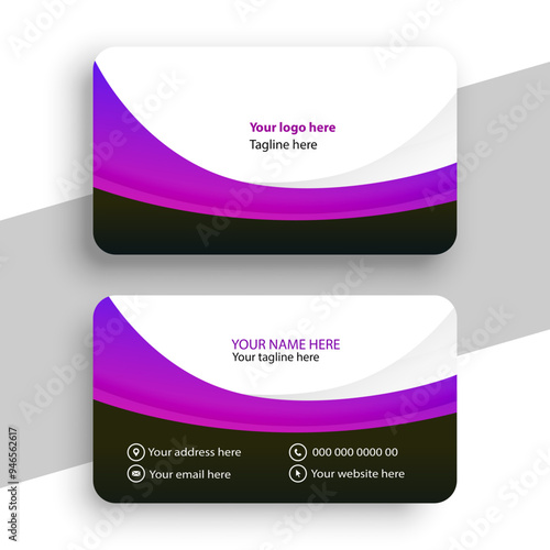 Clean style Modern and professional business card template