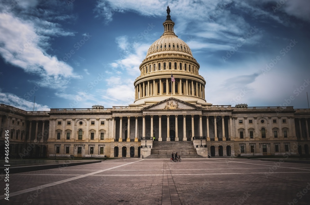 Obraz premium the Capitol in Washington DC during the Corona Pandemic