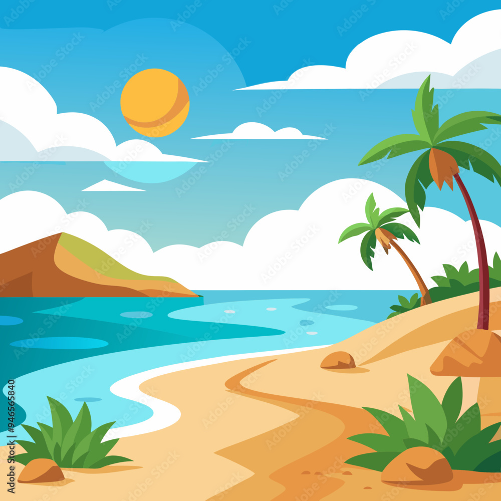 Obraz premium beach in summer and sun