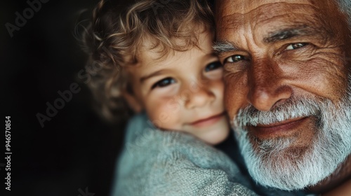 The image features a person with curly hair, their face blurred, wrapped snugly in a blue blanket, capturing a sense of warmth and comfort in a dark setting.