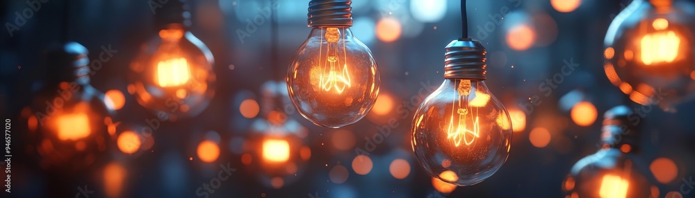 Conceptual image of a virtual whiteboard filled with light bulbs and prototype ideas, new idea, brainstorming session Conceptual image of a virtual whiteboard filled with light bulbs and prototype ideas, new idea, brainstorming session