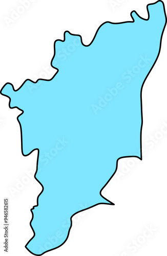 andhra pradesh Map Outline photo