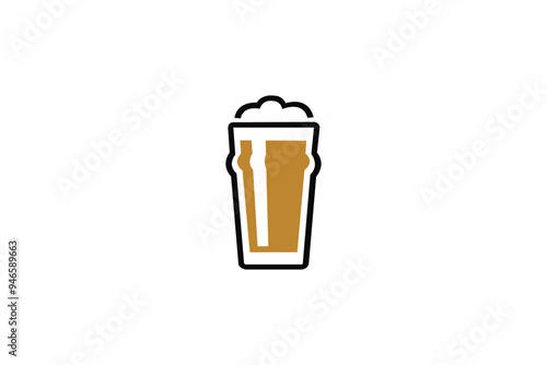 vector beer glass