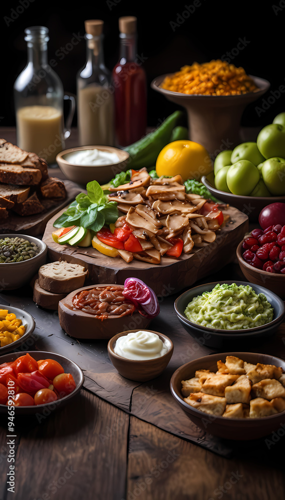 Natural food products (various cuisines) Natural food products (various cuisines)